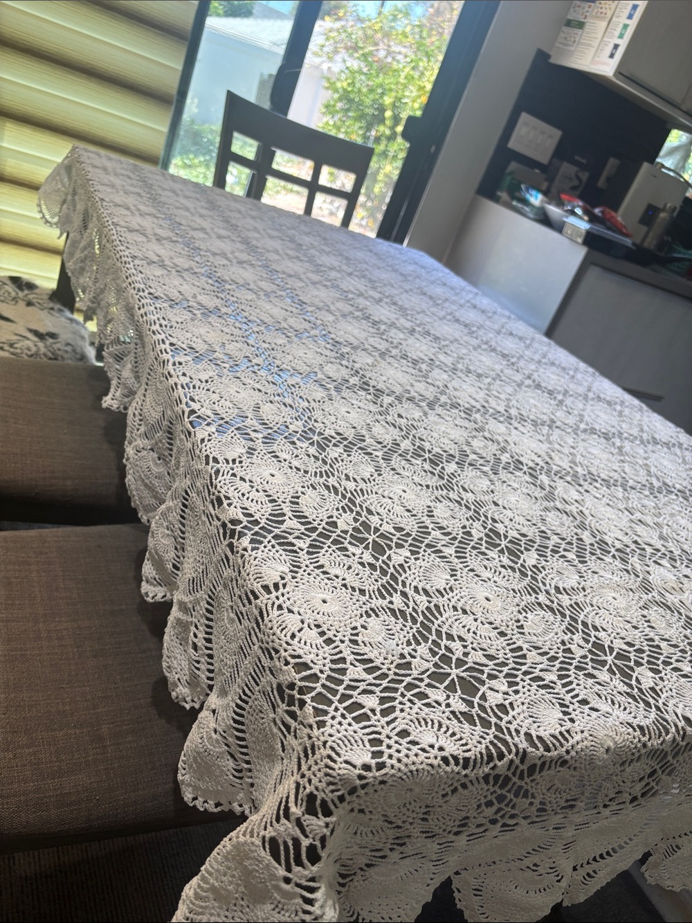 Handmade Tablecloth Grandma core cottage core vintage  49”/77”